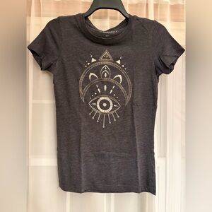 Aeropostale Charcoal Eye Graphic Tee